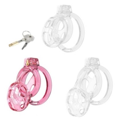 Cage de Chasteté Lock Cobra M 7 x 3.8cm Rose sur fun et plaisirs - vente de sextoys pas cher