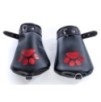 Mitaines Dog Paw Noir-Rouge