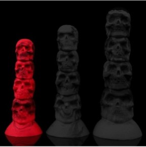 Plug Deathy S 15 x 5 cm Rouge sur fun et plaisirs - vente de sextoys pas cher