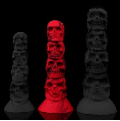 Plug Deathy M 18 x 5.8 cm Rouge sur fun et plaisirs - vente de sextoys pas cher