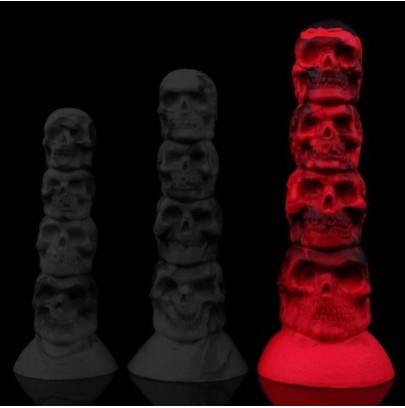 Plug Deathy L 21 x 6.5 cm Rouge sur fun et plaisirs - vente de sextoys pas cher