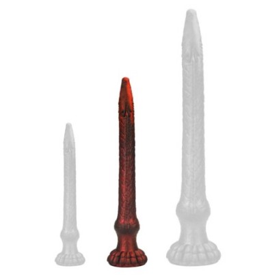 Gode Heelix M 38 x 5.5 cm Rouge sur fun et plaisirs - vente de sextoys pas cher