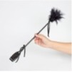 Cravache et Plumeau Secret Touch 50cm Noir