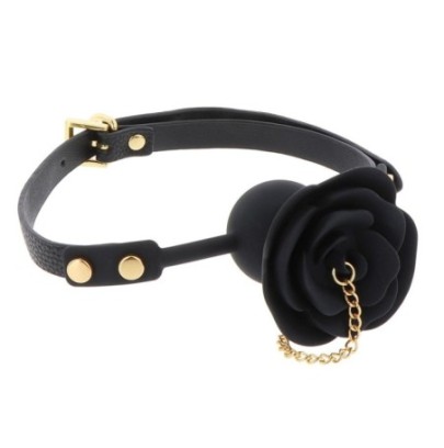 Bâillon Dona 40mm Noir sur fun et plaisirs - vente de sextoys pas cher