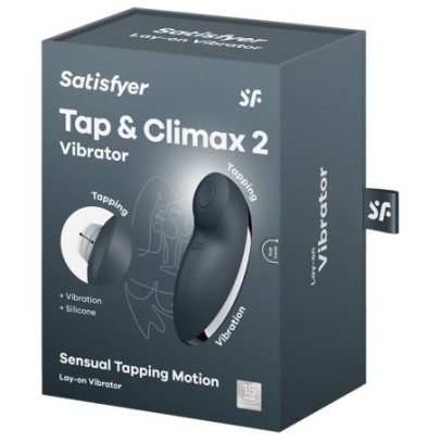 Stimulateur de Clitoris Tap & Climax 2 Gris Anthracite