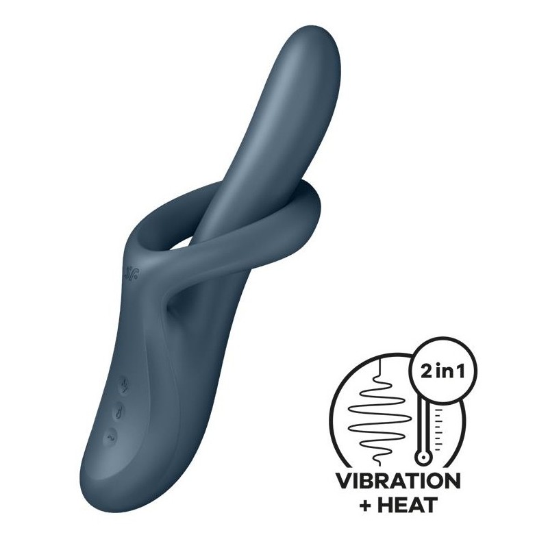 Vibro Rabbit Heat Flex 4 Gris