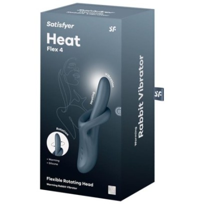 Vibro Rabbit Heat Flex 4 Gris
