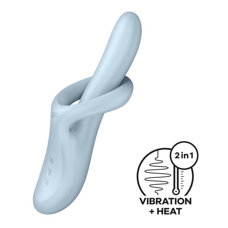 Vibro Rabbit Heat Flex 4 Bleu