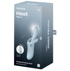 Vibro Rabbit Heat Flex 4 Bleu