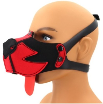 Museau Puppy Muz Noir-Rouge sur fun et plaisirs - vente de sextoys pas cher