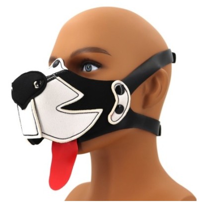 Museau Puppy Muz Noir-Blanc sur fun et plaisirs - vente de sextoys pas cher
