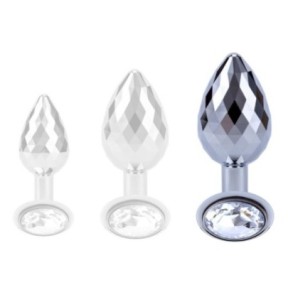 Plug Bijou Disco Diamond L 8.5 x 3.8 cm sur fun et plaisirs - vente de sextoys pas cher