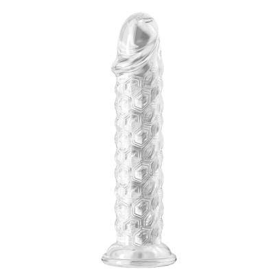 Gode Hexa Clear 17 x 3.8cm sur fun et plaisirs - vente de sextoys pas cher