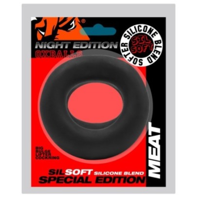 Cockring Silicone MEAT Oxballs Night Edition Noir