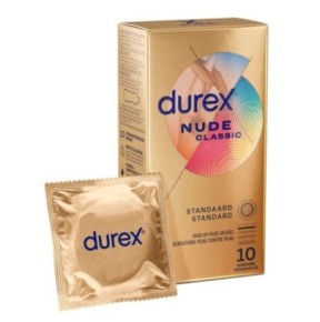 Préservatifs Durex Nude x10 sur fun et plaisirs - vente de sextoys pas cher