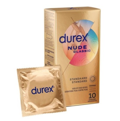 Préservatifs Durex Nude x10 sur fun et plaisirs - vente de sextoys pas cher
