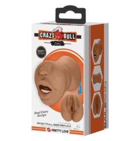 Masturbateur Pussy Crazy Bull Zoey 2 Entrées Marron