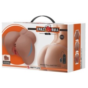 Masturbateur Fessier Vibrant Crazy Bull Mila Marron
