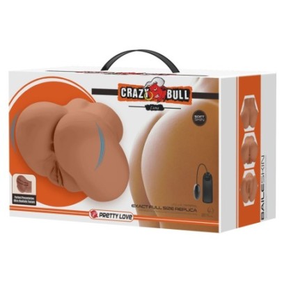 Masturbateur Fessier Vibrant Crazy Bull Luna Marron