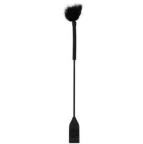 Cravache et Plumeau Tick Whip 56cm Noir