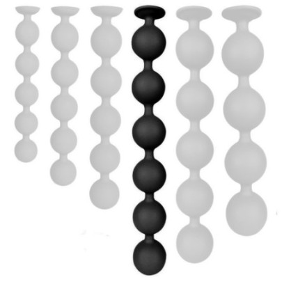 Boules Bulby Butt XL 50 x 6.7 cm Noires sur fun et plaisirs - vente de sextoys pas cher