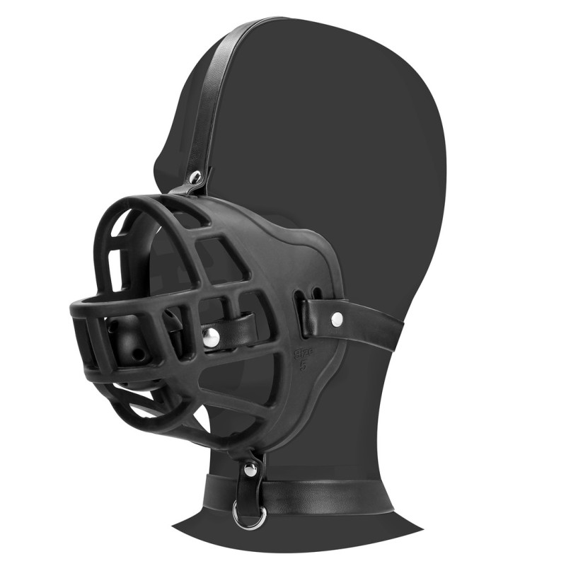 Muselière avec Bâillon-boule Muzzle Gag Noire