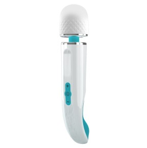 Wand Colormax 29cm Tête 58mm Turquoise sur fun et plaisirs - vente de sextoys pas cher