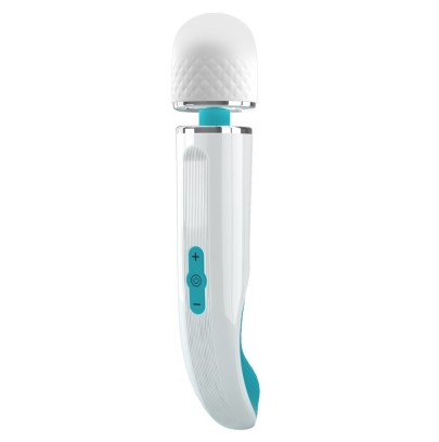Wand Colorfull 24cm Tête 48mm Turquoise sur fun et plaisirs - vente de sextoys pas cher