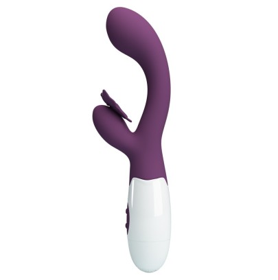 Vibro Rabbit Butterfly Kiss 10 x 3.1cm sur fun et plaisirs - vente de sextoys pas cher