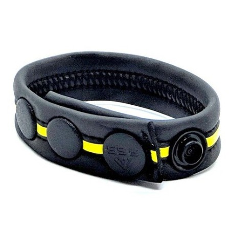 Anneau Gun Strap en néoprène Jaune- Cockrings Flexibles en stock sur Fun et plaisirs