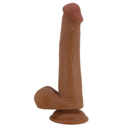 Gode réaliste Tallen 16 x 4 cm Marron sur fun et plaisirs - vente de sextoys pas cher