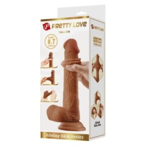 Gode réaliste Tallen 16 x 4 cm Marron