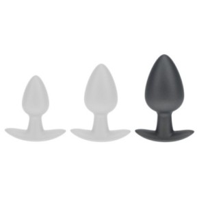 Plug Metally L 7.5 x 4cm Gris sur fun et plaisirs - vente de sextoys pas cher