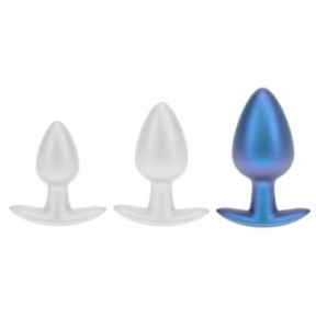 Plug Metally L 7.5 x 4cm Bleu sur fun et plaisirs - vente de sextoys pas cher