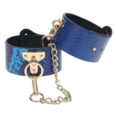 Menottes de Chevilles Florence Bleu sur fun et plaisirs - vente de sextoys pas cher