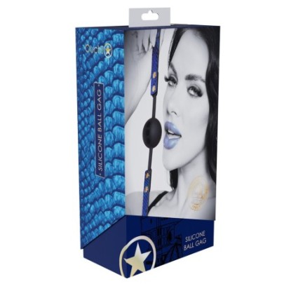 Bâillon-Boule Florence 41mm Bleu