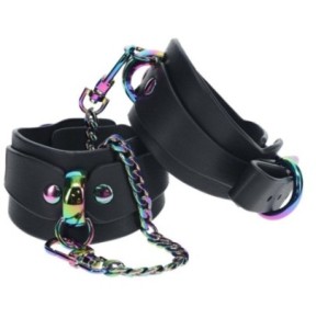 Menottes de Poignets Venise Noir sur fun et plaisirs - vente de sextoys pas cher