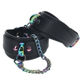 Menottes de Chevilles Venise Noir sur fun et plaisirs - vente de sextoys pas cher