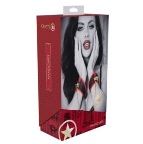 Menottes de Poignets Milan Noir et Rouge