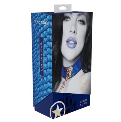 Collier-Laisse Florence Bleu