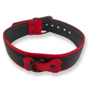 Collier Puppy Collar Noir-Rouge sur fun et plaisirs - vente de sextoys pas cher
