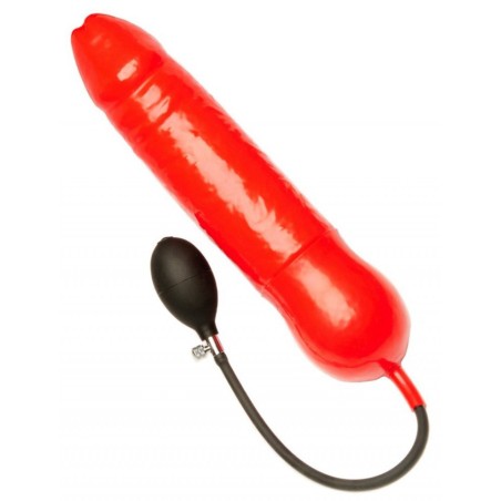 Gode gonflable Couleur rouge 30 x 7cm- Godes Gonflables en stock sur Fun et plaisirs