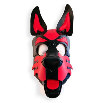 Cagoule Puppy Hood Noire et Rouge