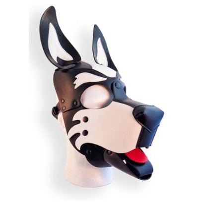 Cagoule Puppy Hood Noire et Blanche sur fun et plaisirs - vente de sextoys pas cher