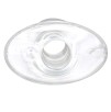 Ass Tunnel Plug Silicone Transparent Extra-Large 9 x 7 cm