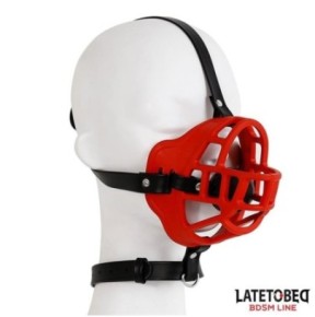 Muselière avec Bâillon-Boule Muzzgag Rouge sur fun et plaisirs - vente de sextoys pas cher