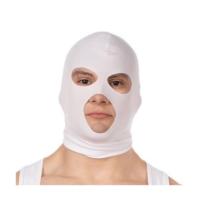 Cagoule Face Mask Blanche sur fun et plaisirs - vente de sextoys pas cher
