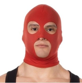 Cagoule Face Mask Rouge sur fun et plaisirs - vente de sextoys pas cher