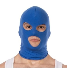Cagoule Face Mask Bleue sur fun et plaisirs - vente de sextoys pas cher