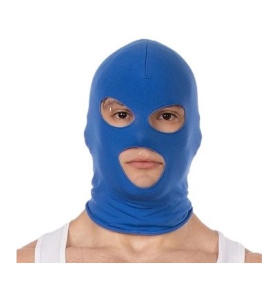 Cagoule Face Mask Bleue sur fun et plaisirs - vente de sextoys pas cher